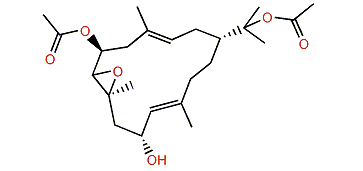 6-Acetoxy-7,8-epoxy-10-hydroxynephthenol acetate